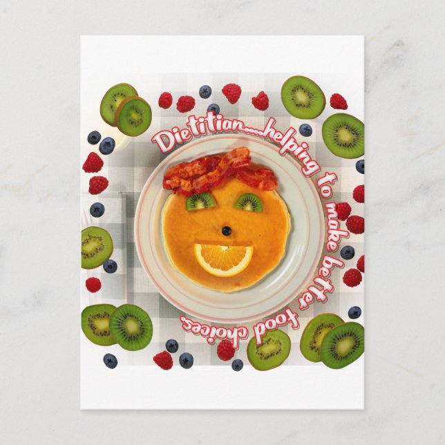 POSTAL PANCAKE FACE DIETITIAN (Anverso)