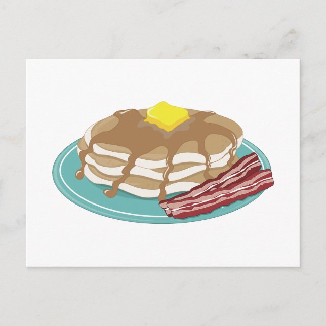 Postal Pancakes Bacon (Anverso)