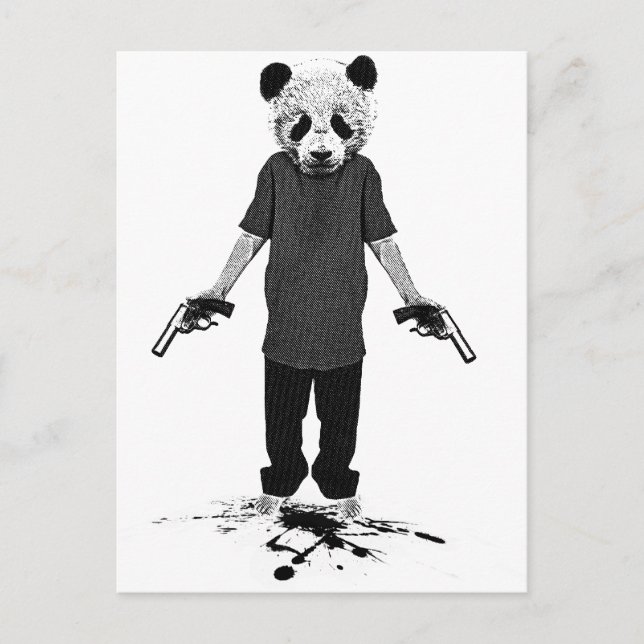 Postal Panda asesino (Anverso)