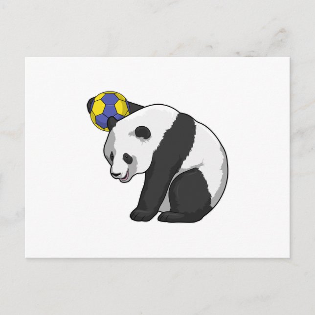 Postal Panda at Handball Sports (Anverso)