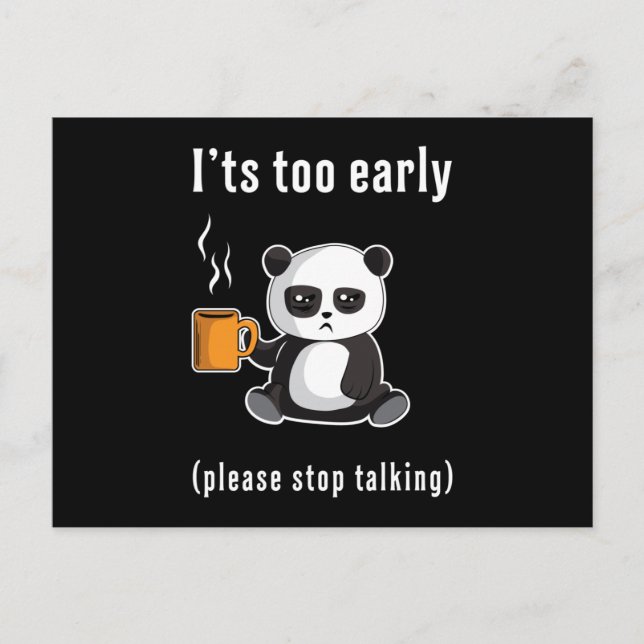 Postal Panda Bear Cute Animal Pandas Paw Graciosa Idea De (Anverso)