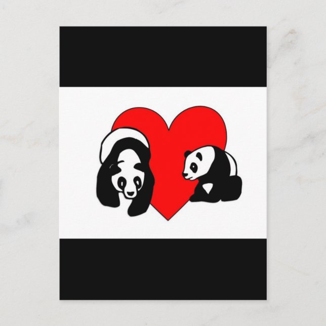 Postal Panda Bear Love (Anverso)