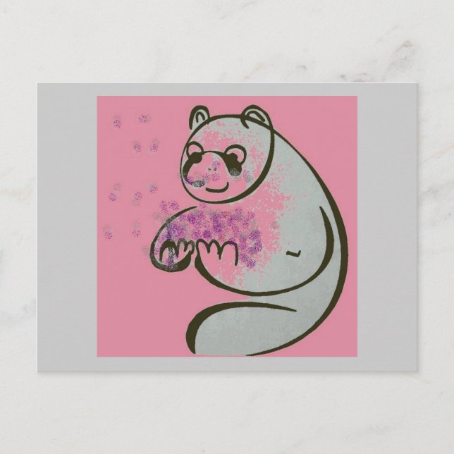 Postal Panda Bear Love (Anverso)