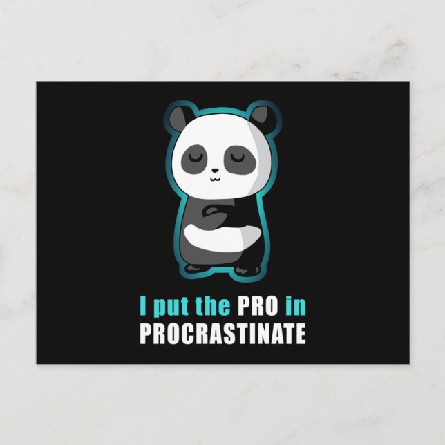 Postal Panda Bear Pandas Cute Animal Paw Graciosa Idea De (Anverso)