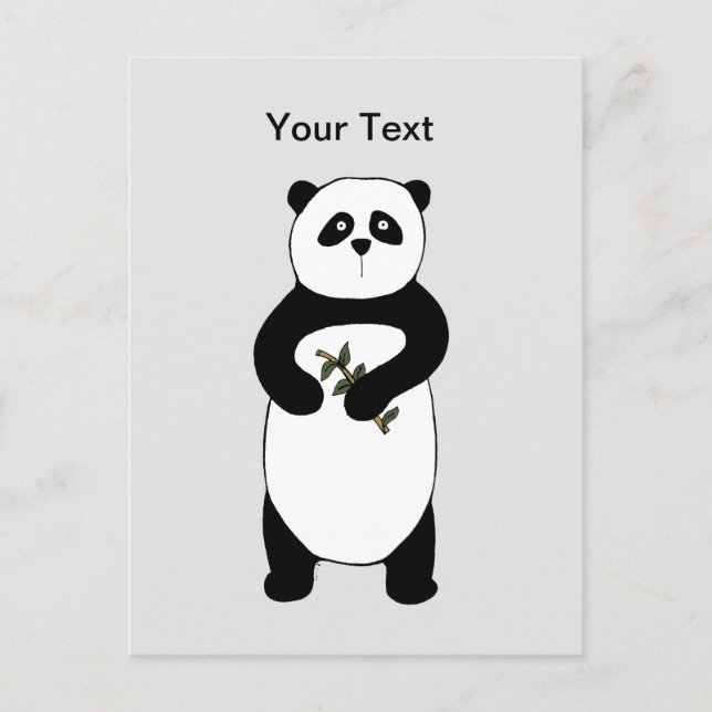 Postal Panda Bear Post Card (Anverso)