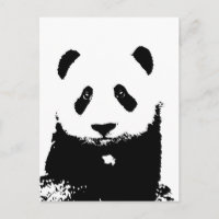 Panda blanco y negro
