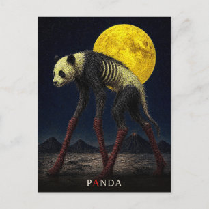 Postal Panda Calcetines Largos gótico Surrealista
