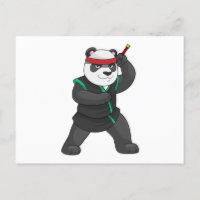 Panda como Ninja en disfraz