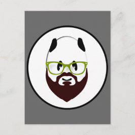 Postal Panda con las barbas