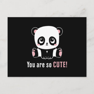 Postal Panda Cute Bear Animal Pandas Paw Funny Gift Idea