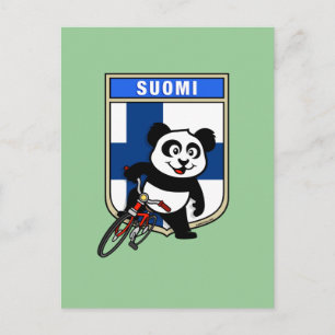 Postal Panda de ciclismo de Finlandia