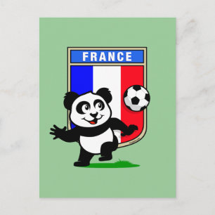Postal Panda de Fútbol de Francia