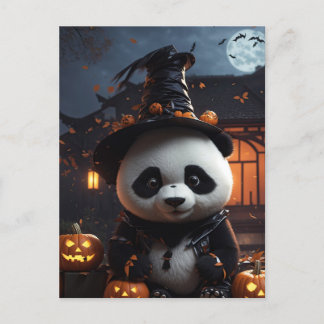 Postal Panda de Halloween