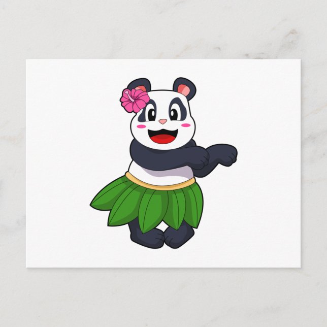 Postal Panda en Ballet Dance (Anverso)