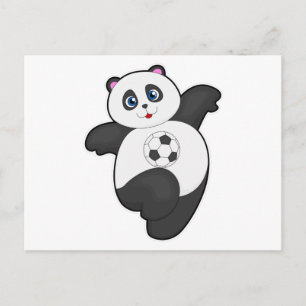 Postal Panda en deportes de fútbol