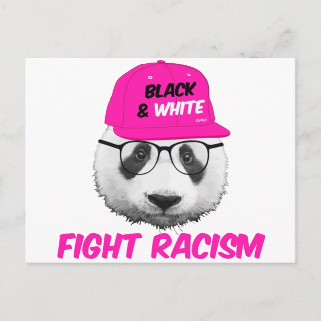 POSTAL PANDA FIGHT RACISM (Anverso)