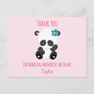 Postal Panda Gracias por hacer recuerdos