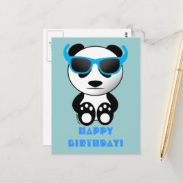 Postal Panda Guay con gafas de sol | Feliz cumpleaños azu