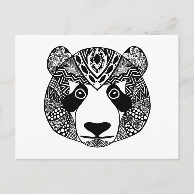 Postal Panda inspirado (Anverso)