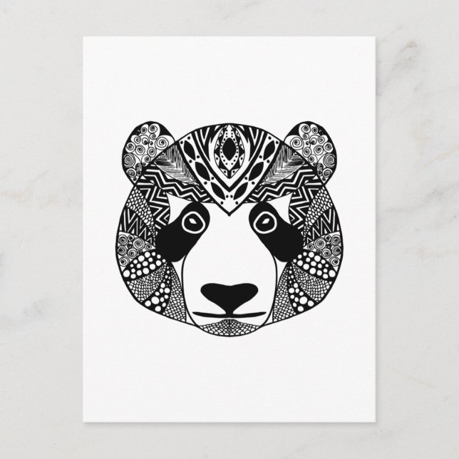 Postal Panda inspirado (Anverso)