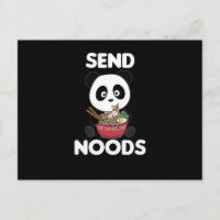 Panda Send Noods Ramen Cute Kawaii Noodle