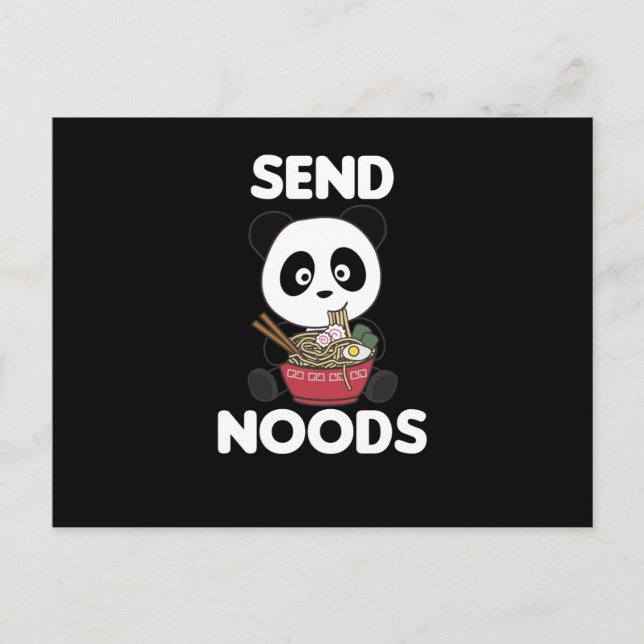 Postal Panda Send Noods Ramen Cute Kawaii Noodle (Anverso)