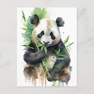 Postal Panda símbolo de la amabilidad de la comodidad. 🐼