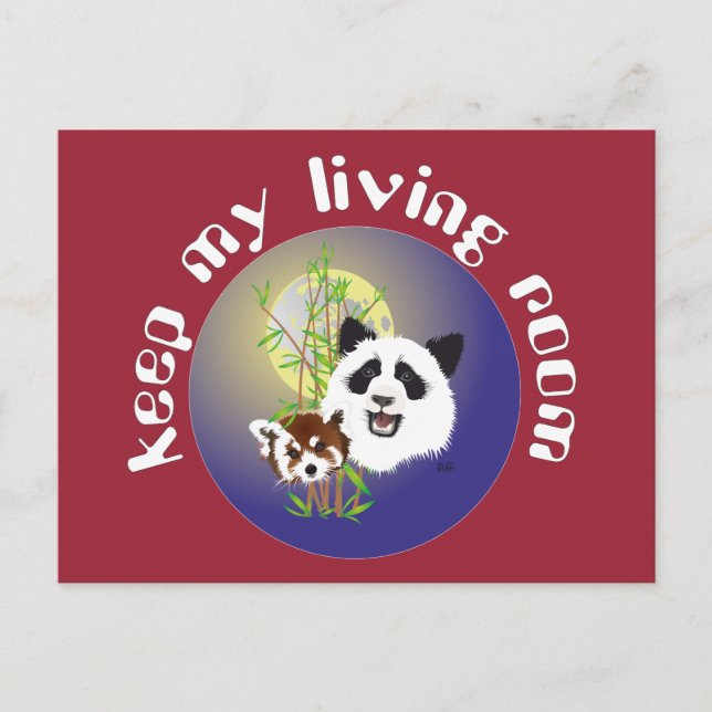 Postal Panda Treffen Postkarte (Anverso)