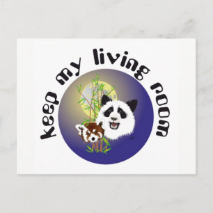 Postal Panda Treffen Postkarte