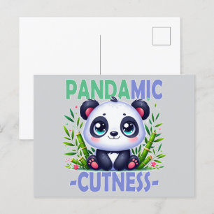 Postal Pandamic Cuteness. Personalizado Cute baby Panda