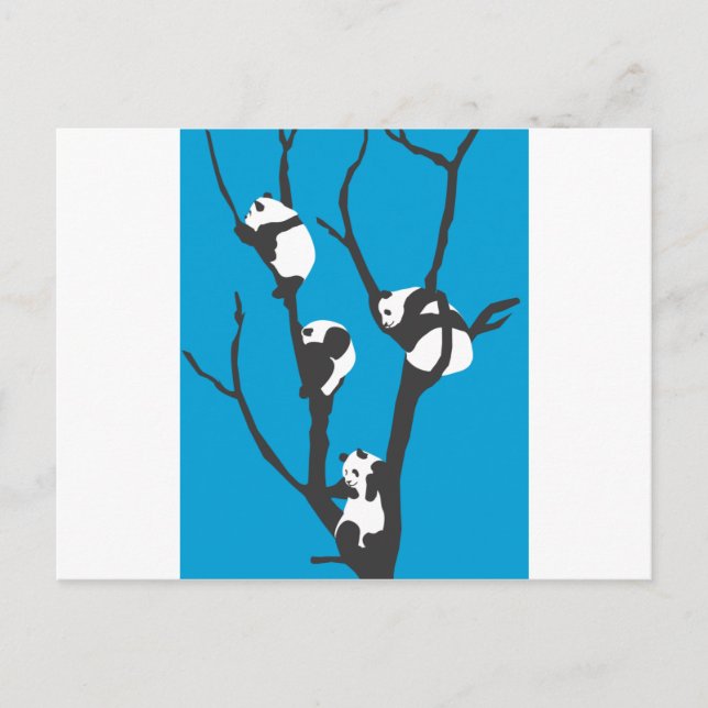 Postal Pandas Hangin' Out (Anverso)