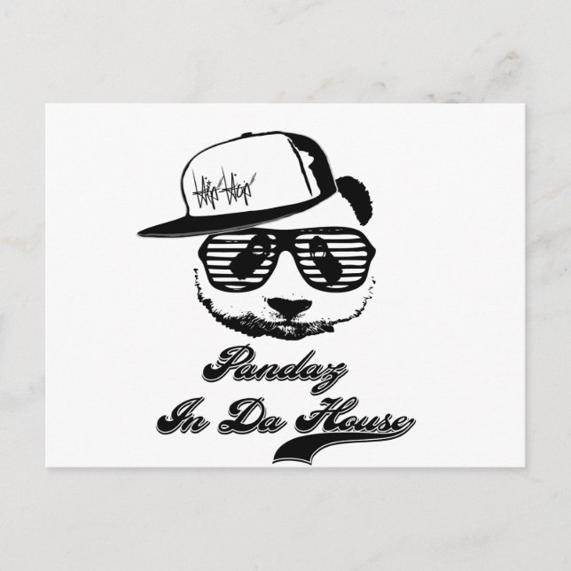 Postal Pandaz En Casa Da. Ghetto panda (Anverso)
