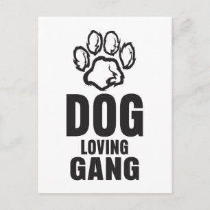 Postal Pandilla de amor de perro