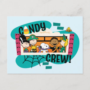 Postal Pandilla de Cacahuetes Crew de Dulces Halloween