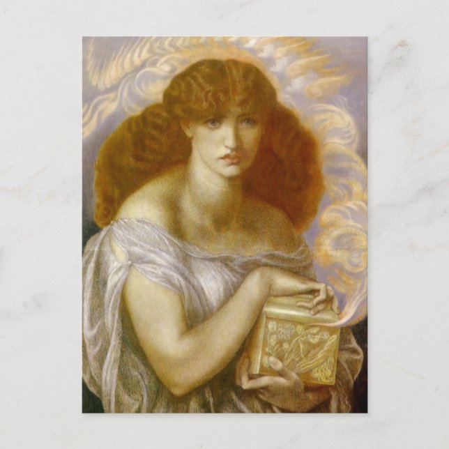 Postal Pandora abre caja de oro (Anverso)