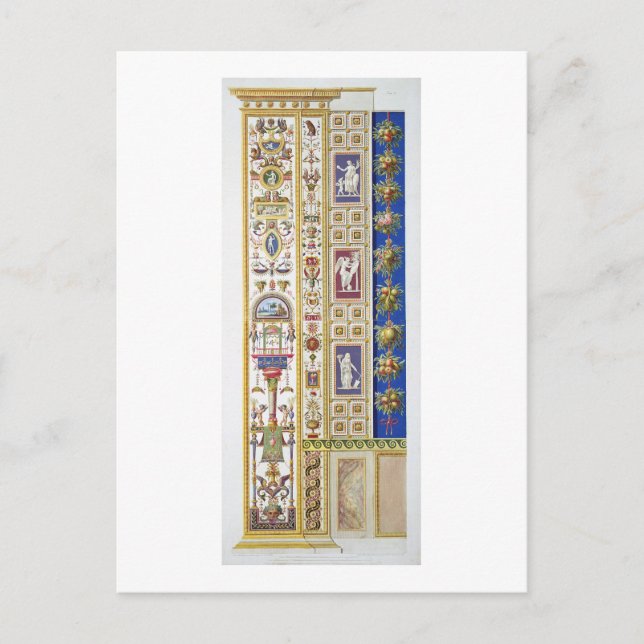 Postal Panel de Raphael Loggia en el Vaticano, de (Anverso)