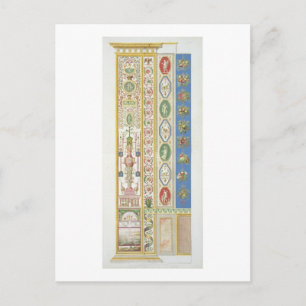 Postal Panel de Raphael Loggia en el Vaticano, engr