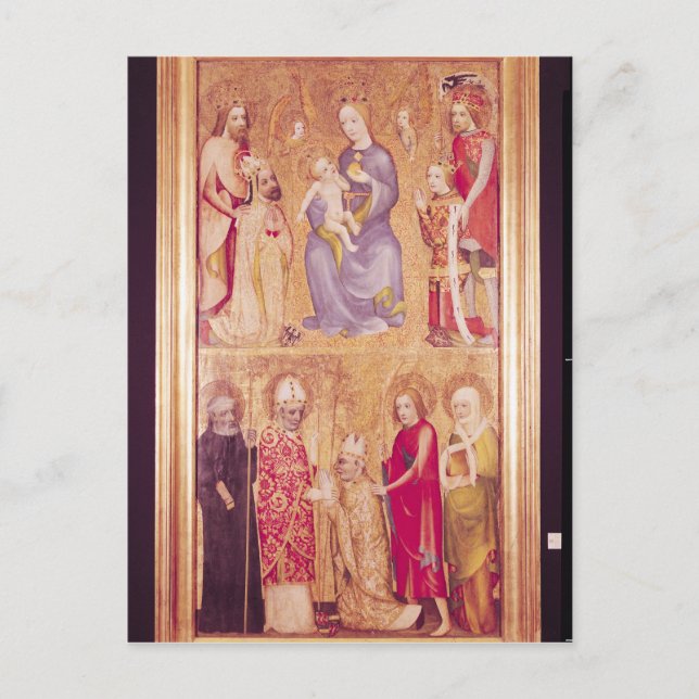 Postal Panel de votación Arzobispo Jan Ocko de Vlasim (Anverso)