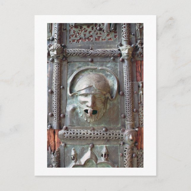 Postal Panel Gargoyle desde la puerta izquierda del porta (Anverso)