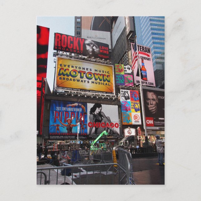 Postal Paneles de New York Times Square (Anverso)