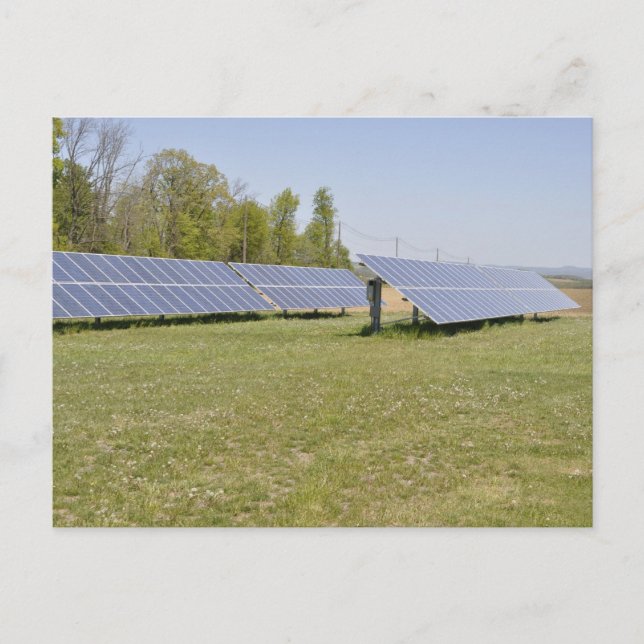 Postal paneles solares montados en tierra (Anverso)