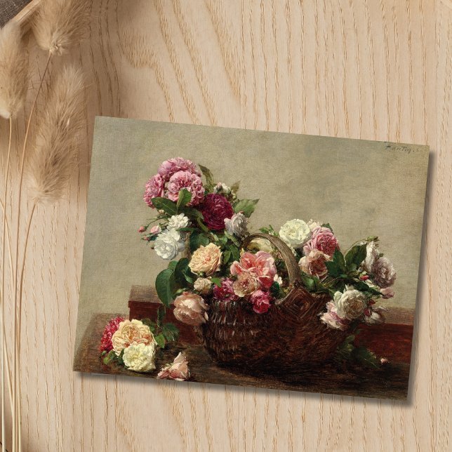 Postal Panier de Rosas - Henri Fantin-Latour (Subido por el creador)