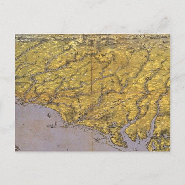 Postal Panorama compuesto del asiento de la guerra (Anverso)