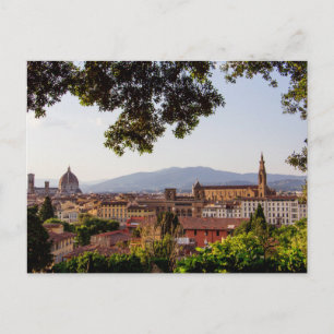 Postal Panorama de Florencia, Italia