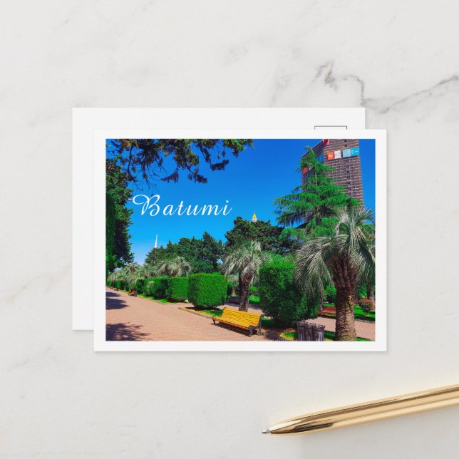 Postal Panorama de la arquitectura de Georgia Batumi (Anverso/Reverso In Situ)