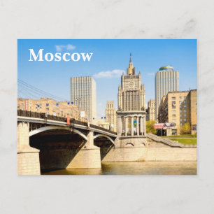 Postal Panorama de la ciudad de Moscú