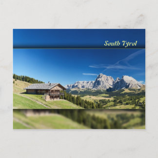Postal Panorama de la montaña del Tirol del Sur