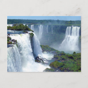 Postal Panorama de las Cataratas de Iguazú desde Brasil