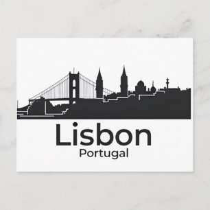 Postal Panorama de Lisboa Portugal - Arte de Viajes Vinta