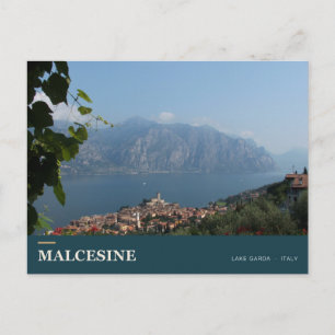 Postal Panorama de Malcesine y Lago de Garda
